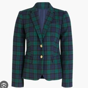 J. Crew Patterned Schoolboy Blazer for Women in Blackwatch Plaid